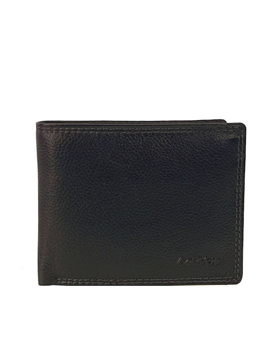 Leather Men's Wallet Cards with RFID Black