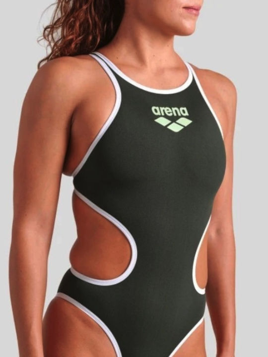 Athletic One-Piece Swimsuit Green