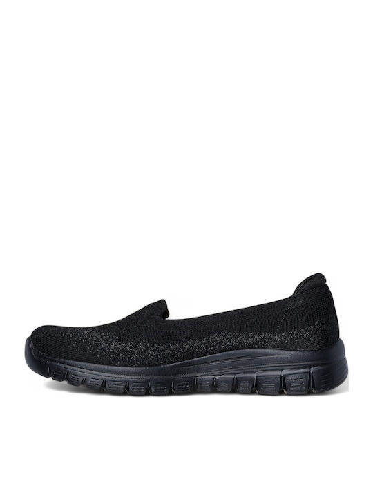 View Finder Women's Slip-Ons Made Of Synthetic Leather Black