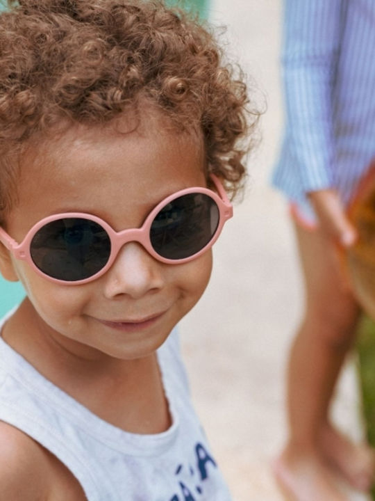 KiETLA Unbreakable Round Kids Sunglasses Pink For 2-4 Years