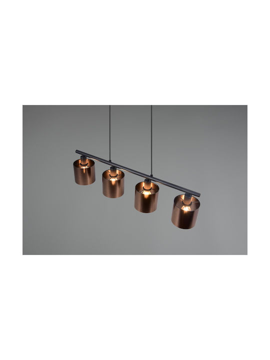 Trio Lighting Κρεμαστό Φωτιστικό Μπρούτζινο