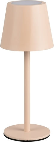 Trio Lighting Metal Table Lamp LED with Beige Shade and Base