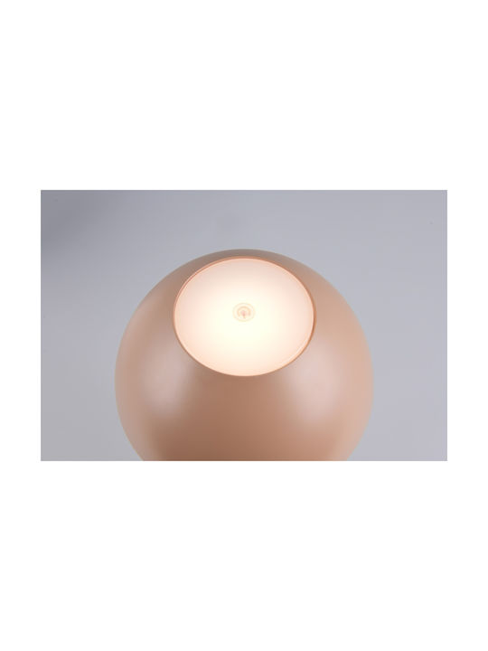 Trio Lighting Πλαστικό Πορτατίφ LED με Καφέ Καπέλο και Βάση