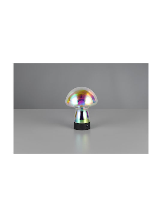 Trio Lighting Glass Table Lamp LED with Transparent Shade and Base