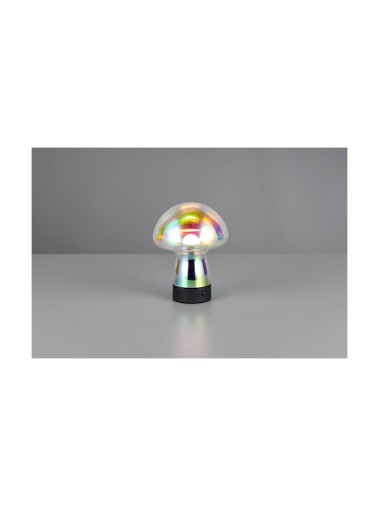 Trio Lighting Glass Table Lamp LED with Transparent Shade and Base