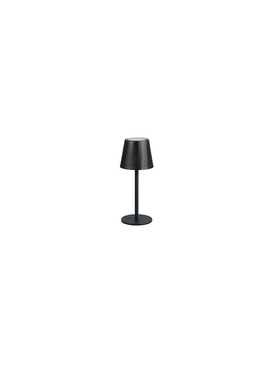 Trio Lighting Μεταλλικό Πορτατίφ LED με Μαύρο Καπέλο και Βάση
