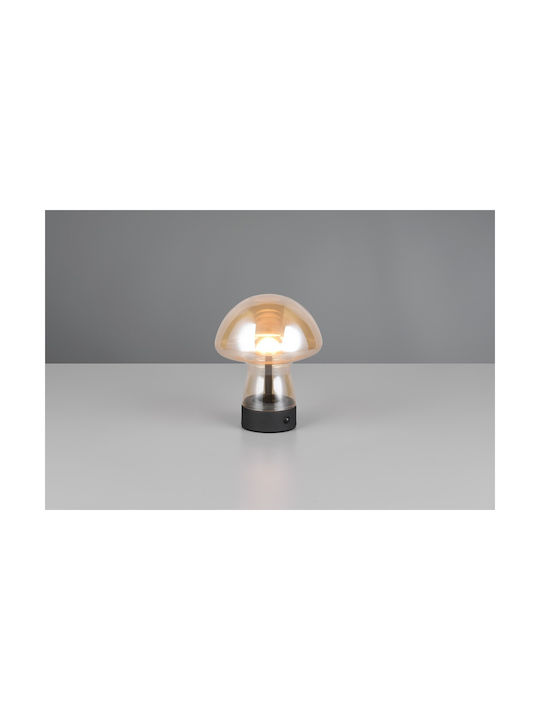 Trio Lighting Γυάλινο Πορτατίφ LED με Μελί Καπέλο και Βάση