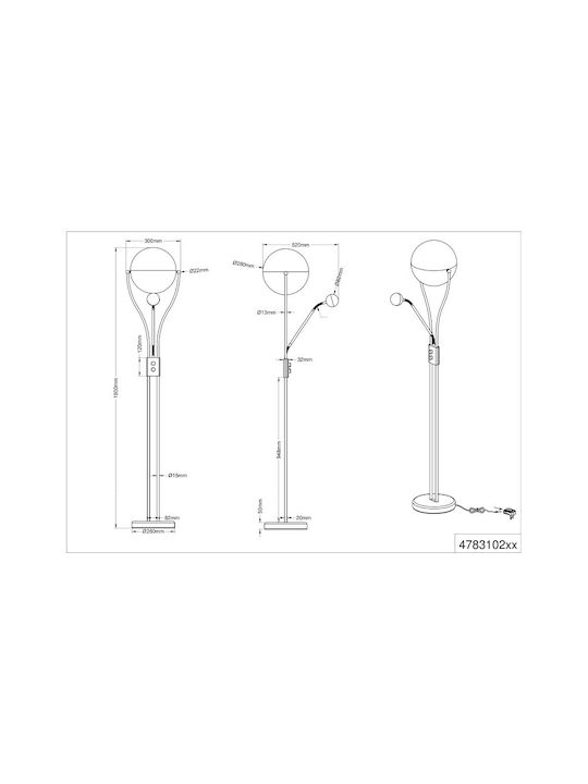 Trio Lighting Chris LED Φωτιστικό Δαπέδου Trio Lighting Chris LED Φωτιστικό Δαπέδου