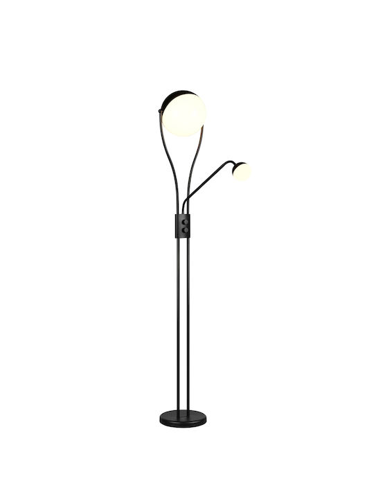 Trio Lighting Chris LED Floor Lamp with Warm White Light Black