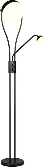 Trio Lighting Chris LED Φωτιστικό Δαπέδου με Θερμό Λευκό Φως Μαύρο