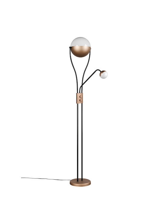 Trio Lighting Chris LED Floor Lamp with Warm White Light Brown