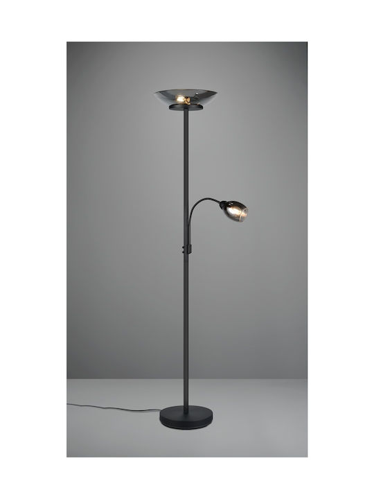 Trio Lighting Gerry Подова Лампа Черен