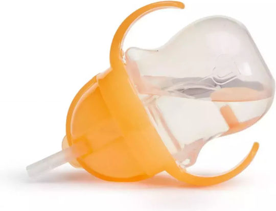 Munchkin Toddler Cup with Handles and Straw Click Lock Plastic Light Orange 207ml for 6m+