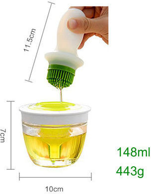 Pensulă de Gătit & Patiserie din Silicon cu Container 1pcs