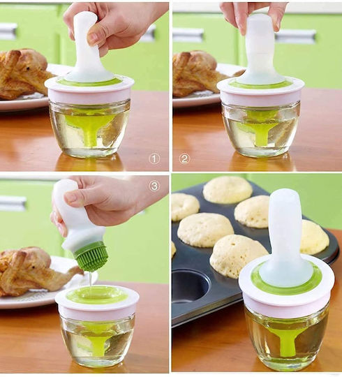 Pensulă de Gătit & Patiserie din Silicon cu Container 1pcs