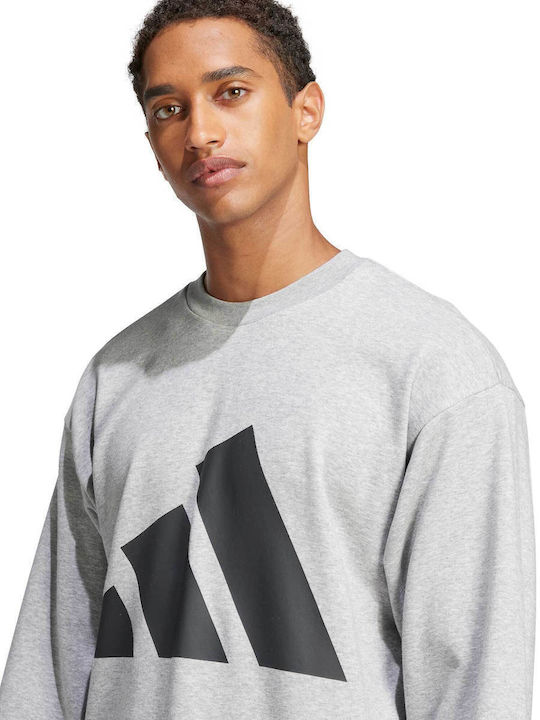 Big Logo French Terry Sweatshirt Grey