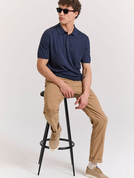 Trousers Chino Elastic in Regular Fit Beige