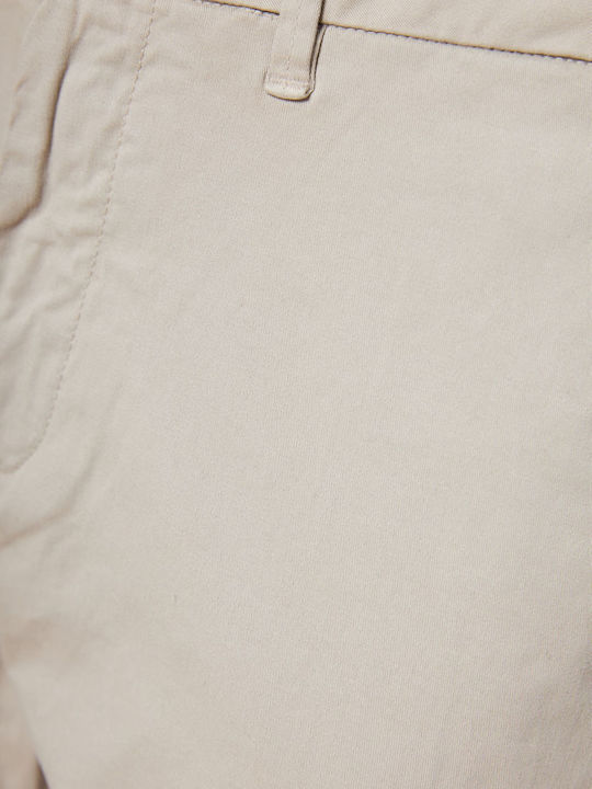 Trousers Chino Elastic in Regular Fit Grey Pagou