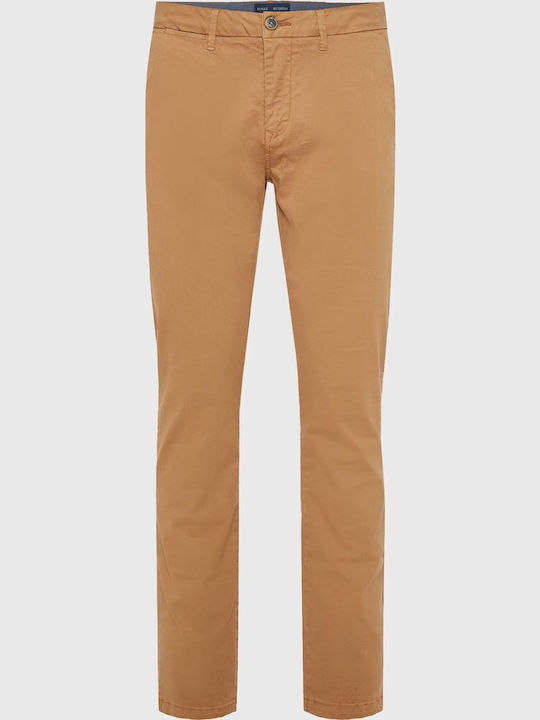 Trousers Chino Elastic in Regular Fit Beige