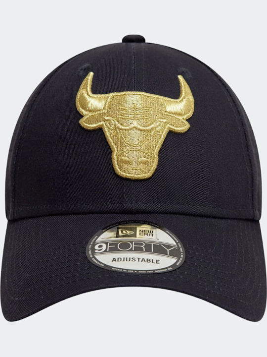 New Era Chicago Bulls Metallic 9forty Adjustable Cap Blue