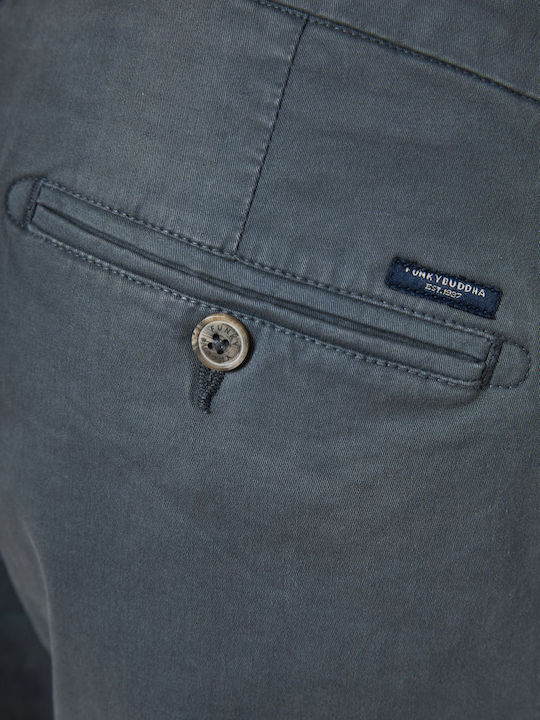 Trousers Chino Elastic in Regular Fit Steel Grey