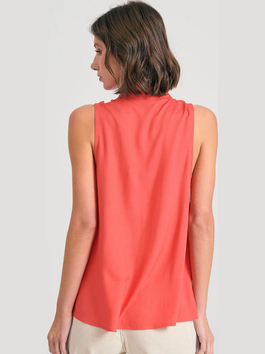 Women's Sleeveless Shirt Sunset Coral