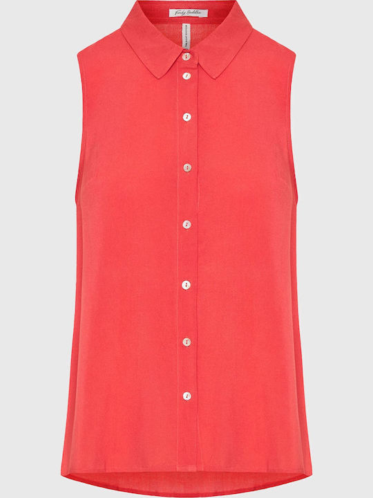Women's Sleeveless Shirt Sunset Coral