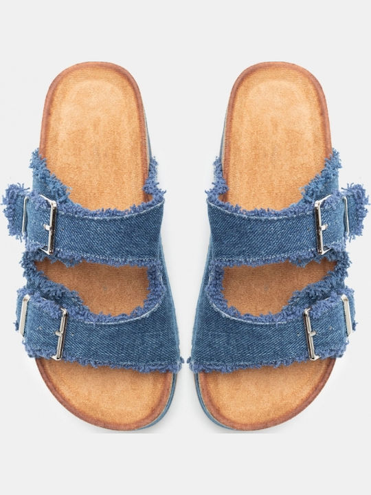 Γυναικεία Σανδάλια Flatforms Μπλε
