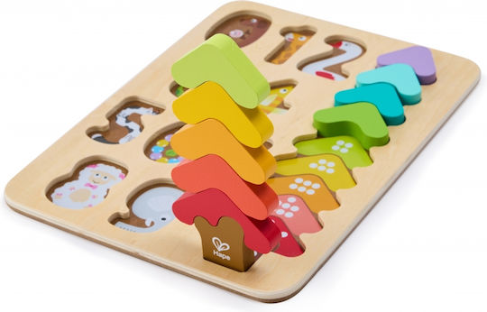 Ξύλινο Παιδικό Puzzle Colors And Shapes 9pcs Hape