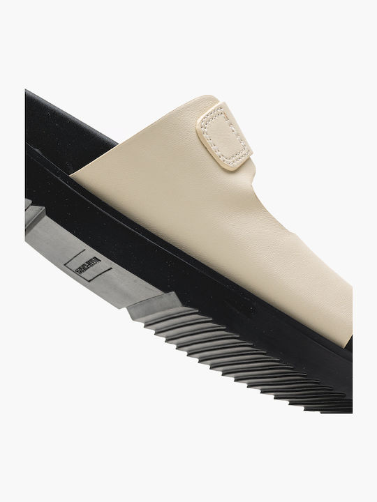 Sandale Casual Damă Din Piele Bej