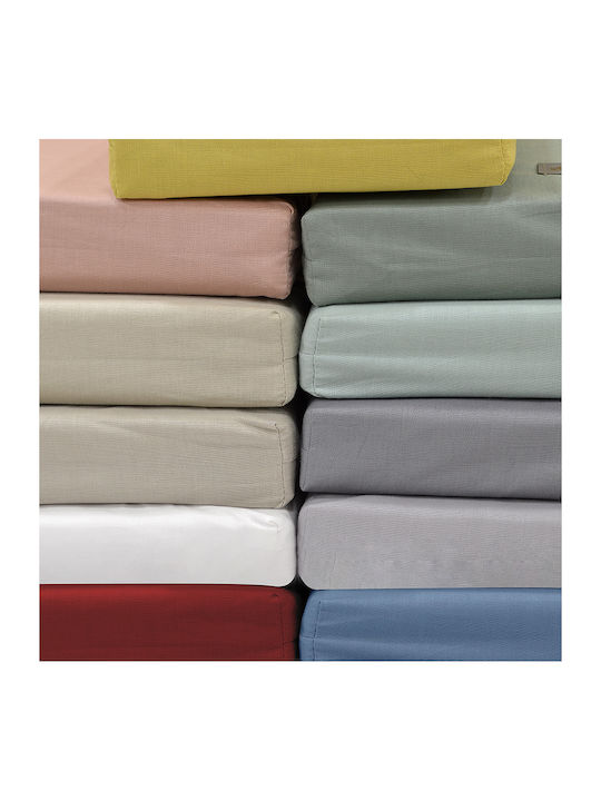Lino Home Sheet Sets Queen with Elastic 160x200+32cm. Moderna Beige 4pcs