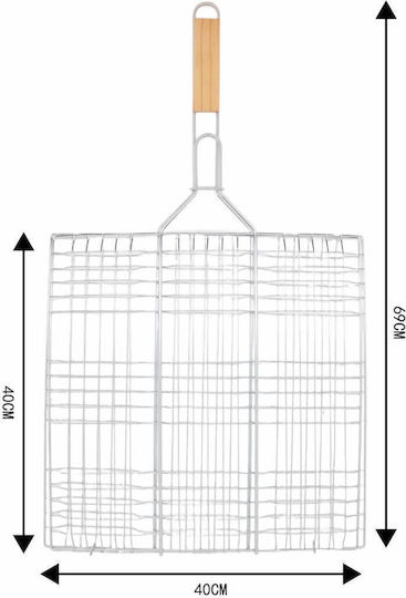 Tpster Μεταλλική Σχάρα Ψησίματος 40x40εκ.