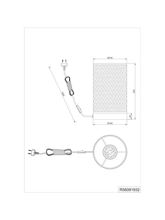 Trio Lighting Dekorative Lampe Schwarz