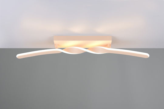 Trio Lighting Πλαφονιέρα Οροφής Μπεζ με Ενσωματωμένο LED