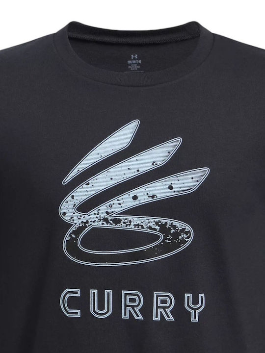 Kids' Shirt Short Sleeve Black Logo Tee