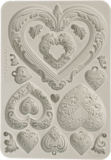 Καλούπι Σιλικόνης A5 15×21cm Stamperia Hearts