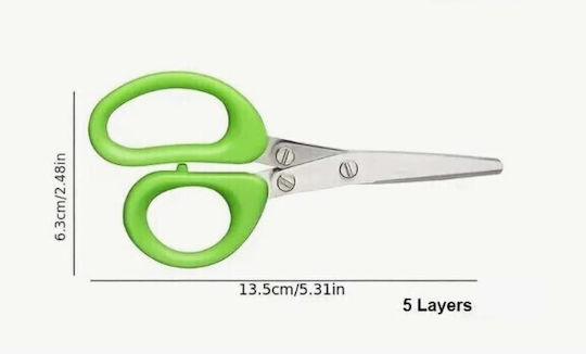 Herb Scissors Five-Blade 13.5 Cm Spices Bazaar