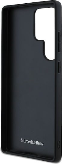Mercedes-Benz Umschlag Rückseite Leder Schwarz (Galaxy S25 Ultra,Samsung S25 Ultra)