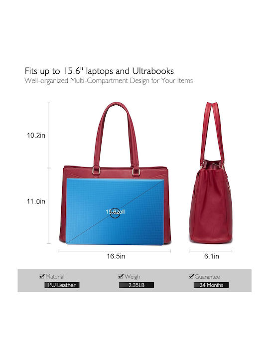 Lovevook Shoulder / Handheld Bag for 15.6" Laptop Red WB1476