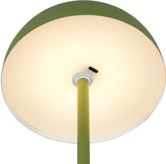 Trio Lighting Μεταλλικό Πορτατίφ LED με Πράσινο Καπέλο και Βάση