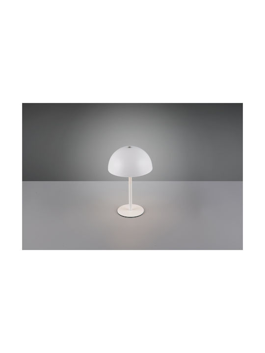 Trio Lighting Μεταλλικό Πορτατίφ LED με Λευκό Καπέλο και Βάση