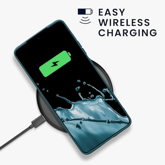 KWmobile Petrol Задна корица Силикон 1.3мм Тюркоазен (Motorola Edge 50 Pro)