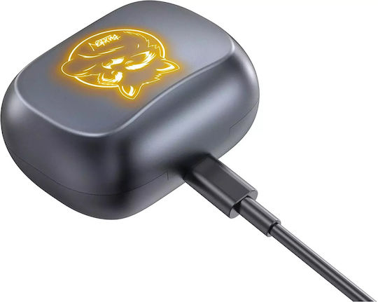 Buxton BTW8200 Raccoon In-ear Bluetooth Handsfree Ακουστικά με Αντοχή στον Ιδρώτα και Θήκη Φόρτισης Μαύρα