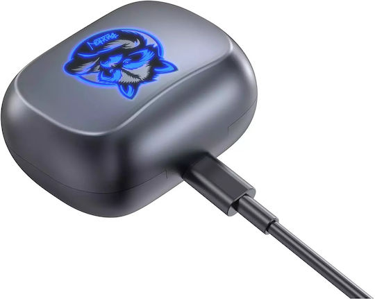 Buxton BTW8200 Raccoon In-ear Bluetooth Handsfree Ακουστικά με Αντοχή στον Ιδρώτα και Θήκη Φόρτισης Μαύρα