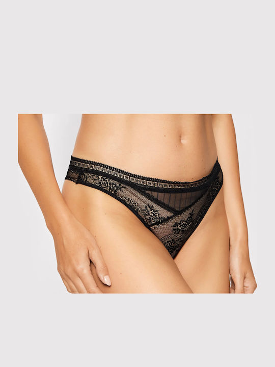 Femeie Brazilia cu Dantelă Black
