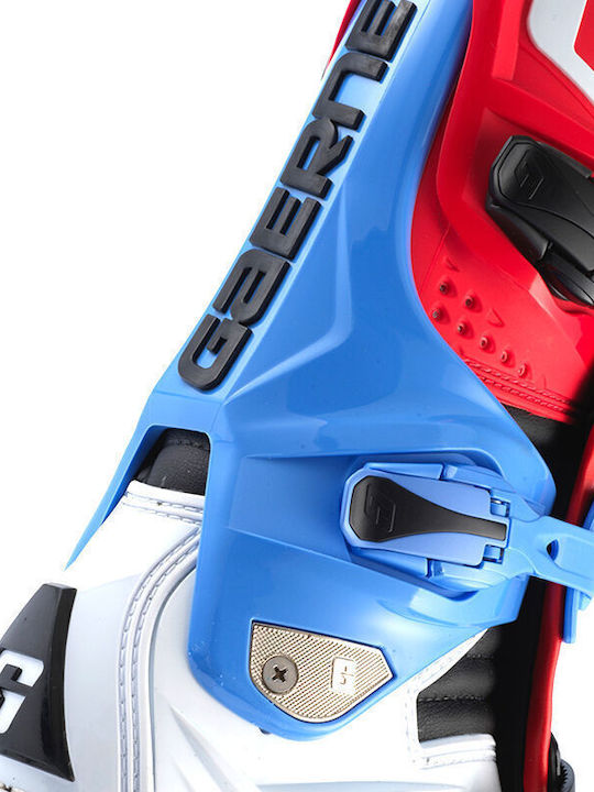 Gaerne Sg 12 Forge Leather Waterproof White/Blue/Red