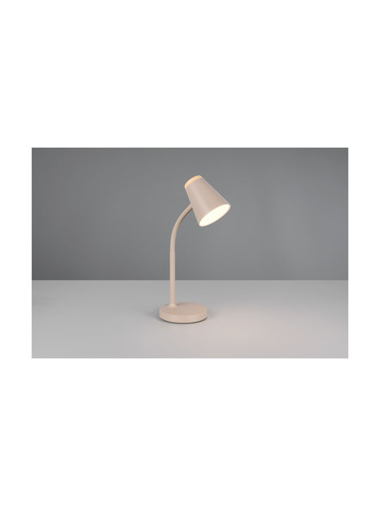 Trio Lighting LED Schreibtischlampe in Beige Farbe