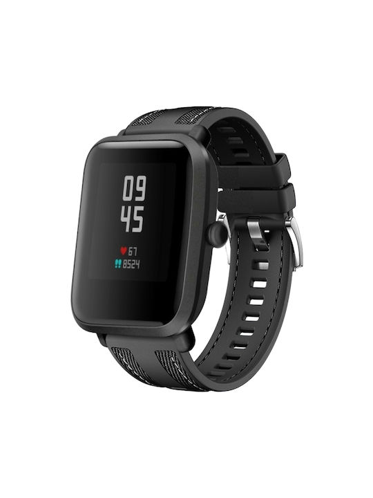 Armband Stoff Schwarz (Amazfit Bip 5)