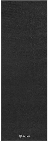 Gaiam Premium Στρώμα Γυμναστικής Yoga Μαύρο (173x61cm)