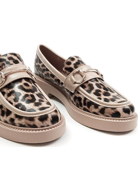 Γυναικεία Loafers σε Μπεζ Χρώμα